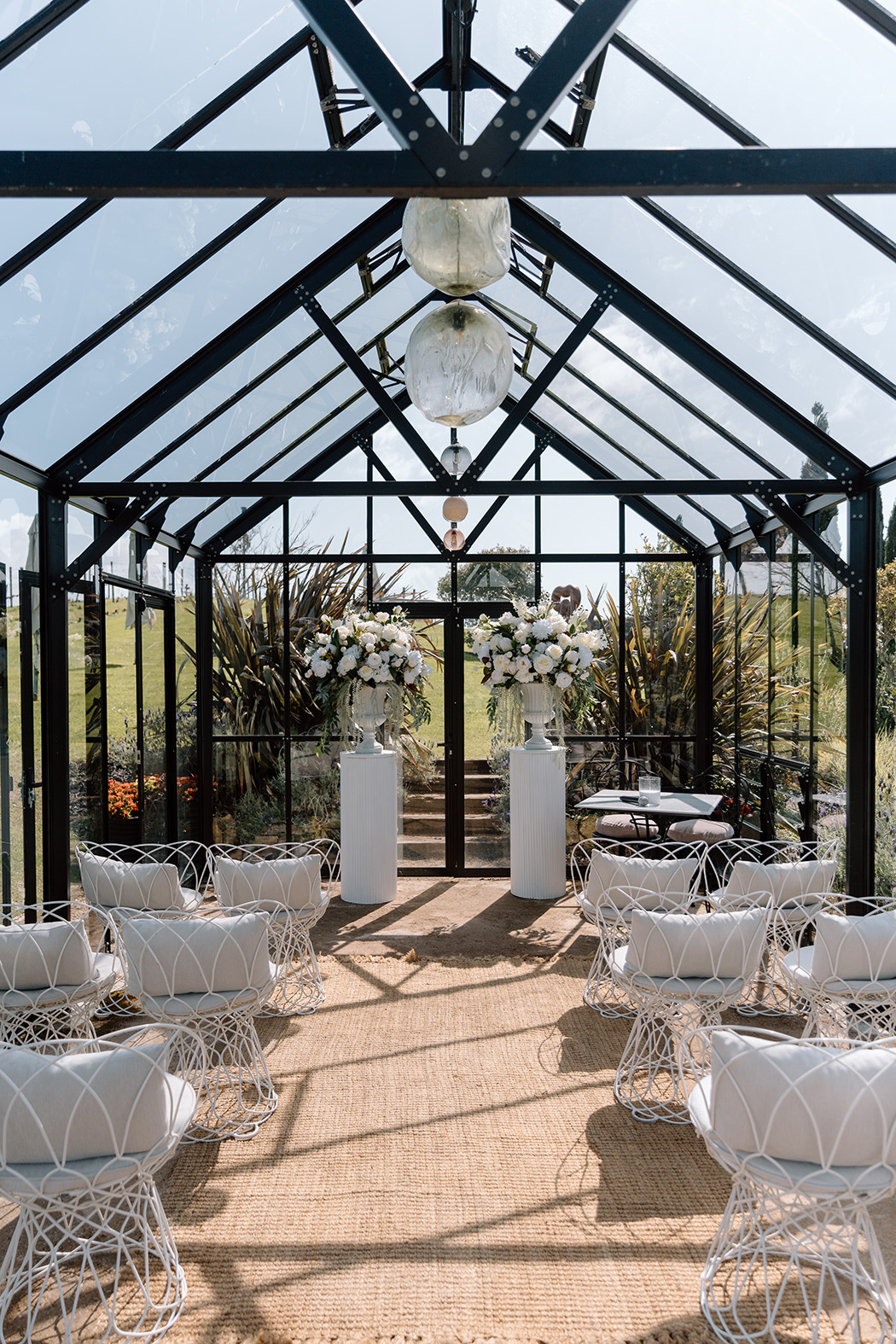 Elegant Wedding venue at Tantalus Estate, Waiheke Island.