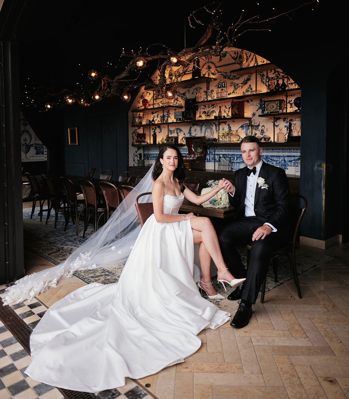 Wedding venue at Tantalus Estate, Decanter Room with elegant decor.